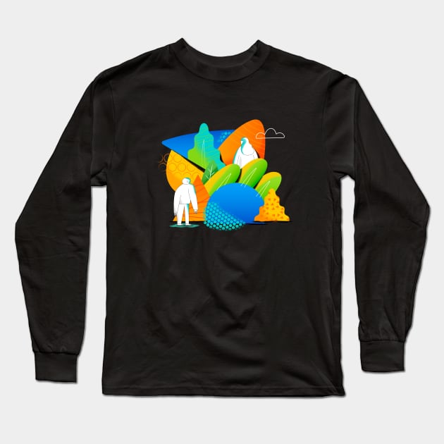 Couple Nature Long Sleeve T-Shirt by Azzdoug